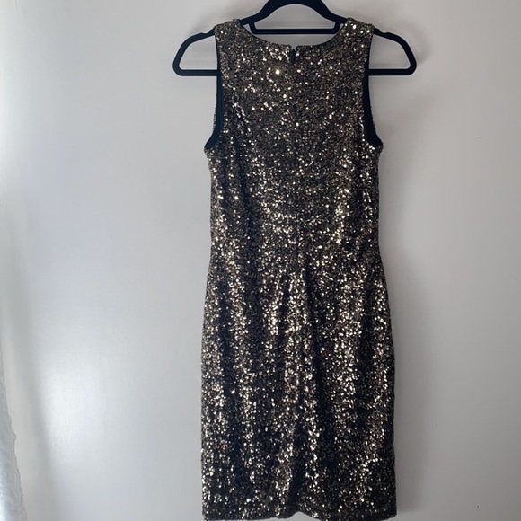 Badgley Mischka Gold Sequin - Picture 5 of 8